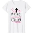 thumbnail image 1 of 100% pure cotton women's short-sleeved shirtSisters in Christ are Sisters for Life Holy Christian Faith T-Shirt, 1 of 4
