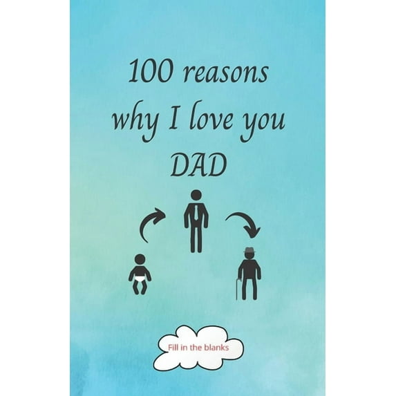 100 reasons why I love you DAD: Dad gifts under 10 - Paperback book (Paperback)