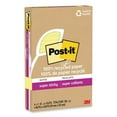 thumbnail image 1 of 100% recycled paper super sticky notes, ruled, 4" x 6", canary yellow, 45 sheets/pad, 4 pads/pack | Bundle of 5 Packs, 1 of 4