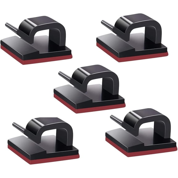 100 self-adhesive cable clips, suitable for TV, PC, lap