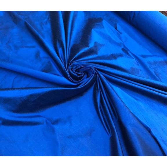 100% silk Shantung 54 wide sold by the yard-Blue