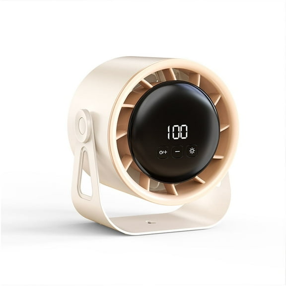 100-speed high-speed circulation fan household 6-inch rechargeable digital display desktop turbine wall-mounted desktop electric fan