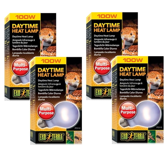 (4 Pack) Exo Terra Sun-Glo Neodymium A21 Lamp, 100 Watt