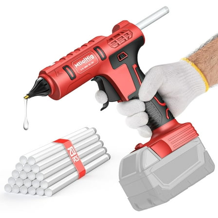 100-watt strong adhesive gun, suitable for Miller 18-volt batteries, wireless battery-powered cordless adhesive gun