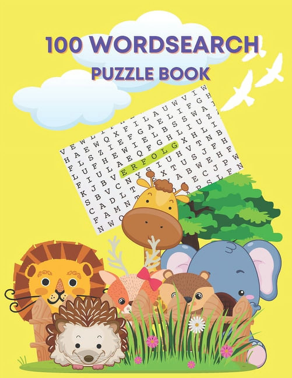 100 wordsearch puzzle book: word search game for kid age 4-8 large ...
