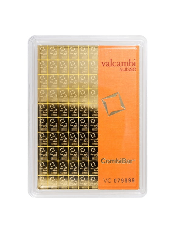 100 x 1 gram Gold Valcambi CombiBar w/ Assay Card - Walmart