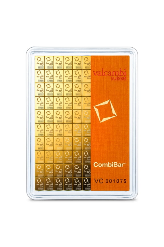 100 x 1 gram Gold Valcambi Suisse CombiBar Sealed In Assay .9999 Fine Gold