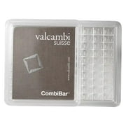 100 x 1 gram Silver Valcambi CombiBar  w/ Assay Card
