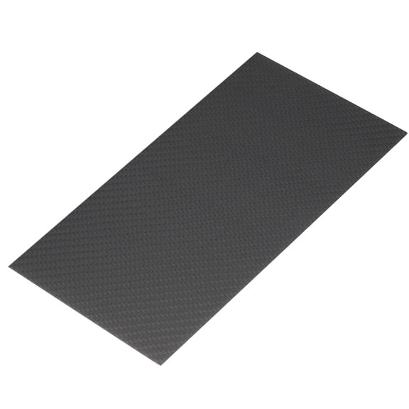 100 x 250 x 0.5mm Carbon Fiber Board Plate Matte Twill Weave Panel Sheets Flexible for RC Aircraft, Model Car