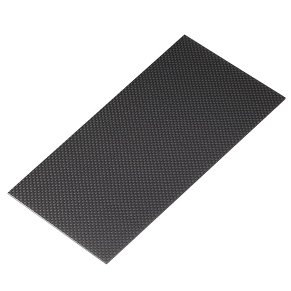 100 x 250 x 2mm Carbon Fiber Board Plate Glossy Laminate Plain Weave Panel Sheets Flexible for RC Aircraft, Model Car