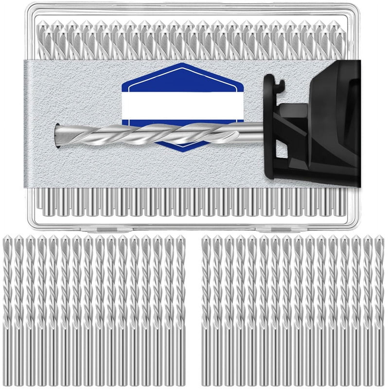 100 Pieces Drywall Drill Bits Pilot Point Cutting Drill Bits Diameter Drywall Router for Spiral Saws (5/32 Inch)