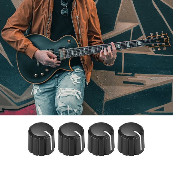 100 x Potentiometer Control Knobs-Black & White