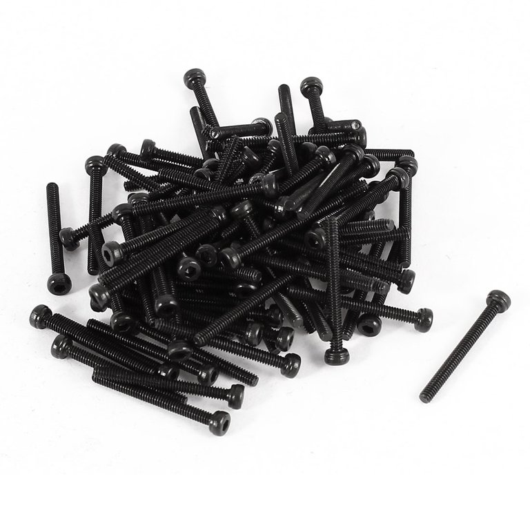 30-Pack M4 X 20mm Flat Head Hex Socket Cap Screws – Black Alloy Steel With Hex Spanner, Full Thread
