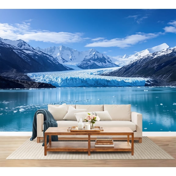 100"x144" Wall Mural Peel and Stick Wallpaper Glacier Bay National Park Preserve Wall Decor Self Adhesive Removable Wall Stickers for Bedroom Living Room