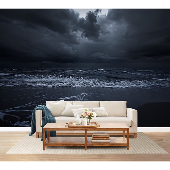 100"x144" Wall Mural Peel and Stick Wallpaper Stormy sea Wall Decor Self Adhesive Removable Wall Stickers for Bedroom Living Room