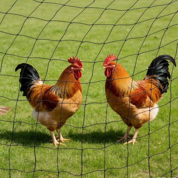 100'x50' Modern Rectangular Black Netting Poultry Anti Bird Aviary Fruit Garden Protection Net 2" Mesh