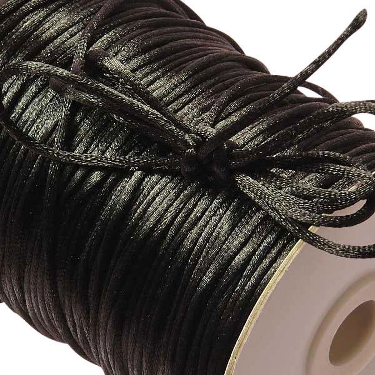 Black 1mm Satin Nylon Cord | Hackberry Creek