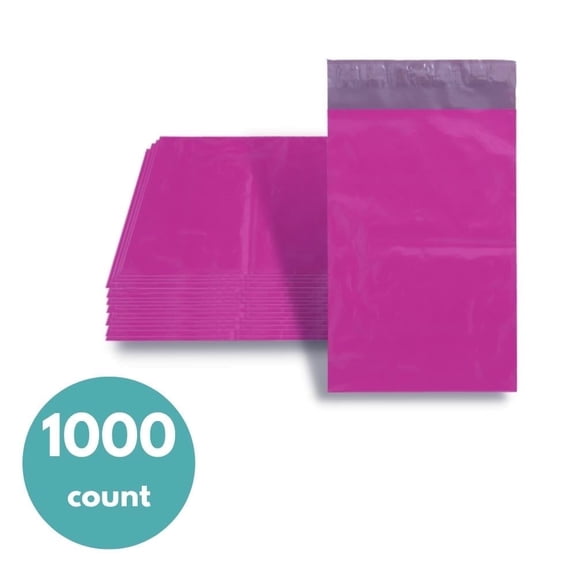 1000 10x13 Purple Poly Mailers Shipping Envelopes Self Sealing Plastic Bags 2 Mil