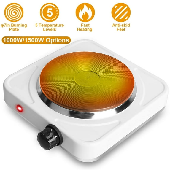 1000/2000W Portable Electric Single Dual Burner Hot Plate Cooktop Cooking Stove