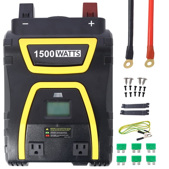 1000 - 3000 Watts Power Inverter Modified Sine Wave Car LED Display , Portable AC Power  Emergencies, Job Sites, Trucks Boats Off Grid RV Camping,12V to 115 Volts,  – ETL Approved