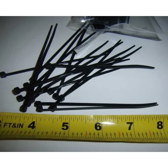(1000) 4" Nylon Cable Wire Zip Ties Strap Pull Cord Computer Car Audio Alarm