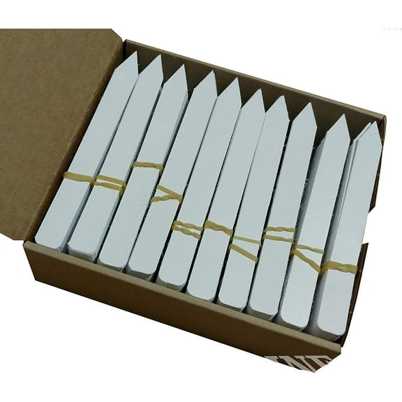1000 5 x 5/8 White Plastic Stake Labels Tags Pot Markers etiquetas by DMARKETLINE