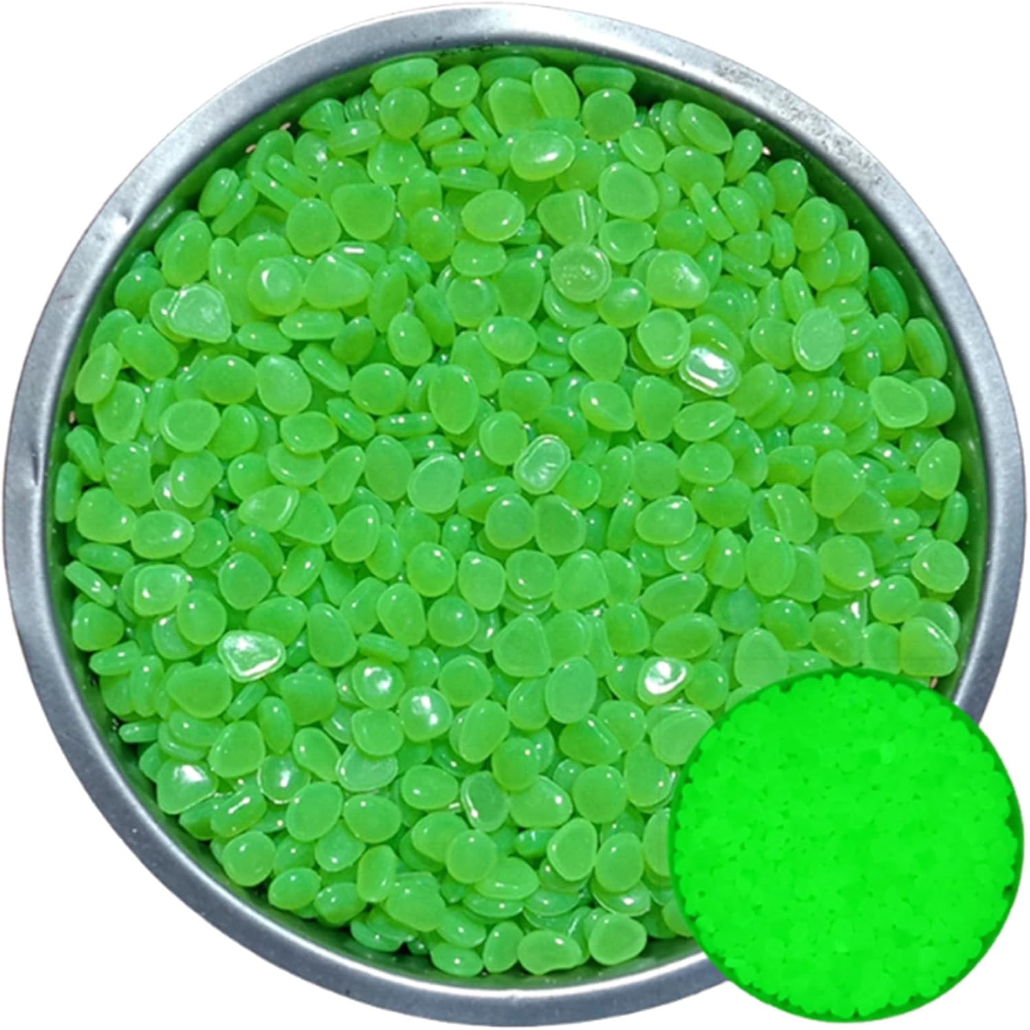 1000/500pcs Colorful Glow-in-the-Dark Garden Stones,Night Guide Luminous Pebbles,Rainbow Glow in the DarkStepping Rocks,Outdoor Landscaping Decor Glowing Stones Fish Tank Aquarium Decorations