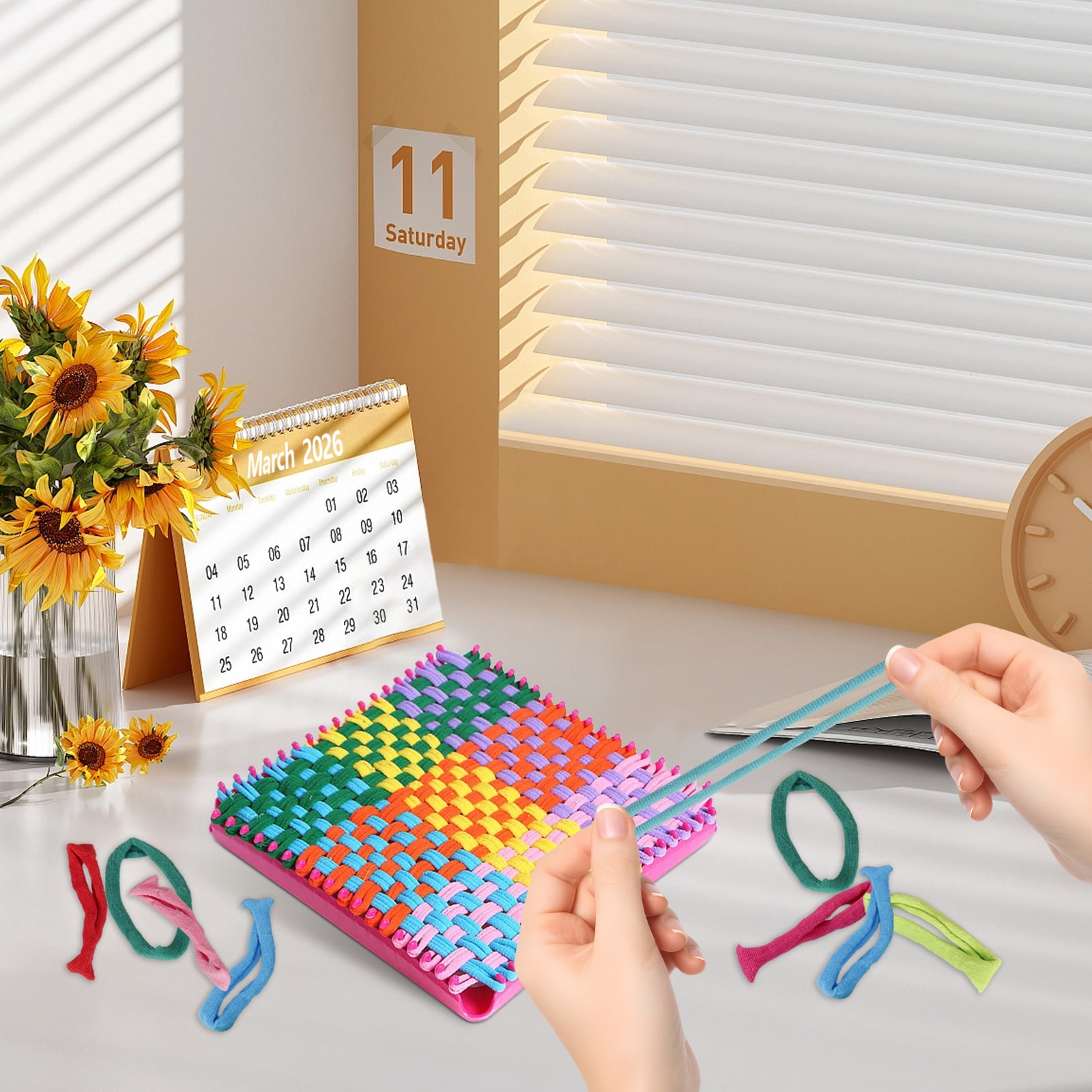 1000/600 Pcs Refill Loops Potholder Multi Colored Weaving Machine Loops Weaving Craft Bands for DIY Crafts Supplies Kids Adults