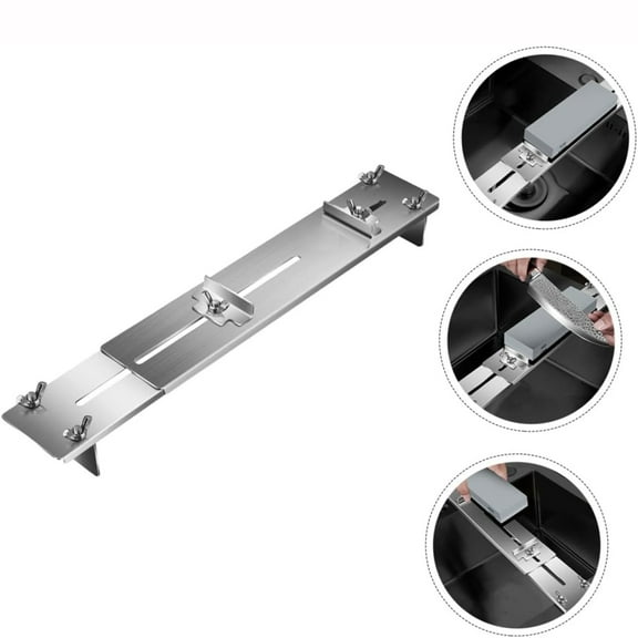 1000/6000 Grit Sharpening Stone with Stable Fixed Rack Kitchen Knife Sharpener Waterstone