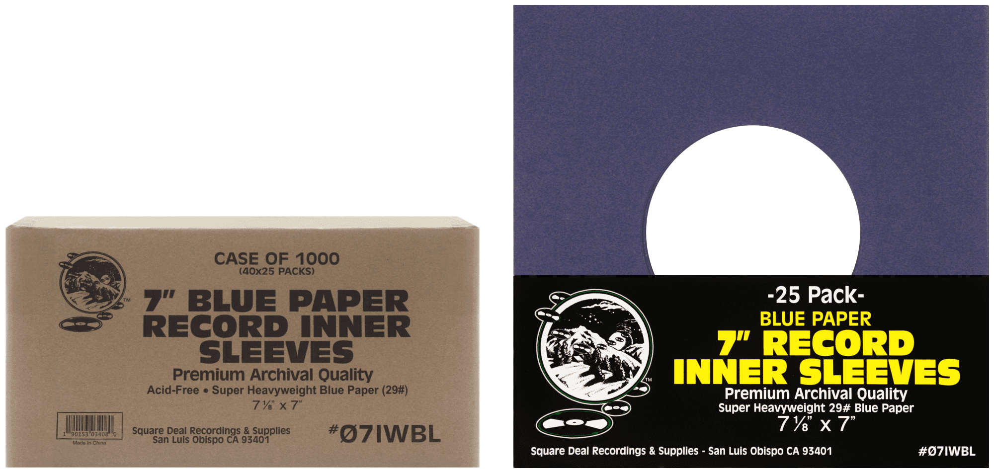 100) 12" Premium Black Polylined Record Inner Sleeves