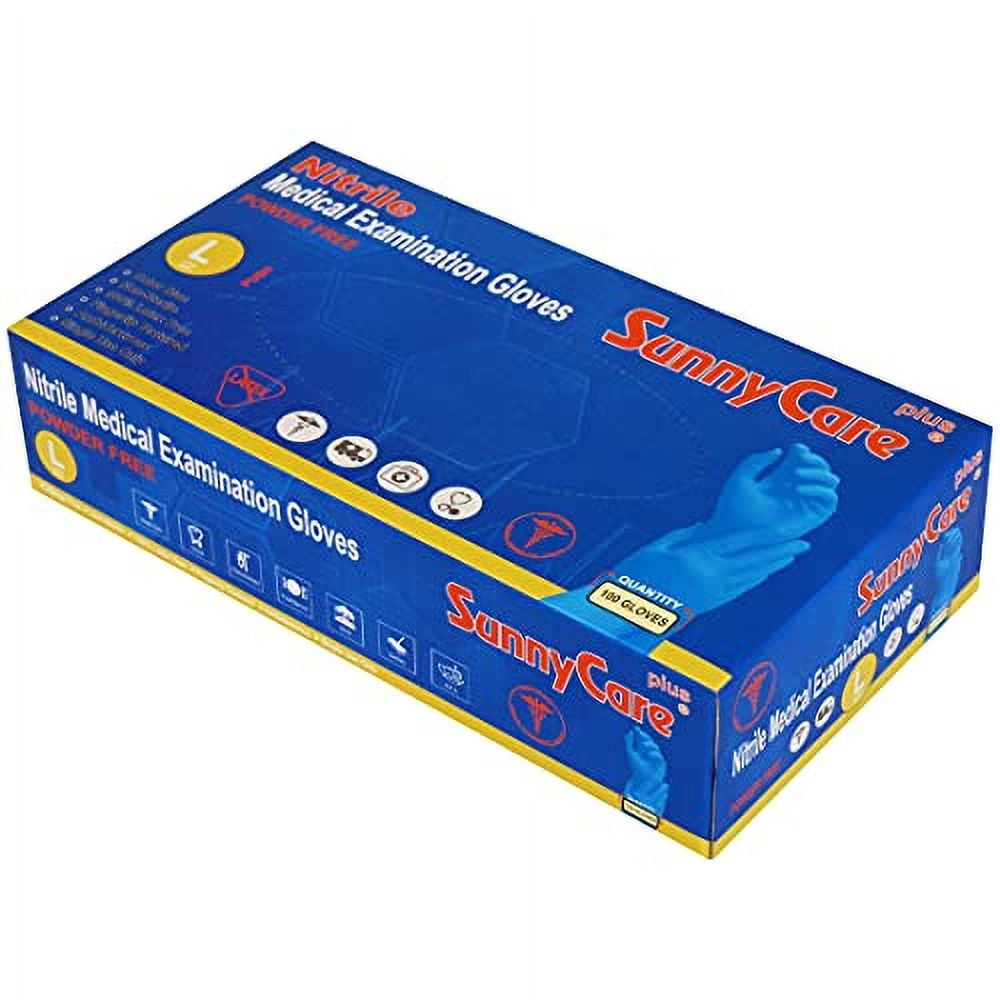 Medline Accutouch Chemo Nitrile Exam Gloves, Powder-Free, Latex-Free, High Tensile Strength, Use