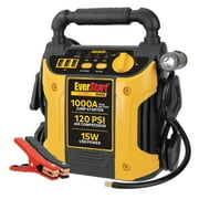 EverStart Maxx 1000 Peak Amp Jump Starter مع ضاغط 120 PSI، مصباح LED محوري، منافذ USB 3 X