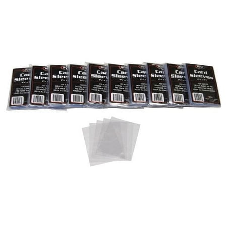 (1000) BCW Brand Trading Card Polypropylene Outer Sleeves - 2-5/8" x 3-5/8" - TCSP