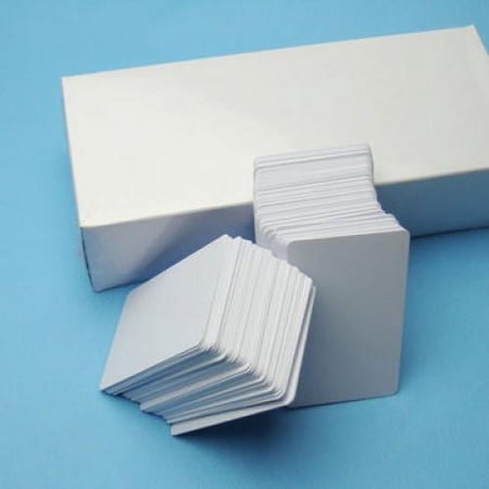 1000 Blank White PVC Cards Credit Card Size