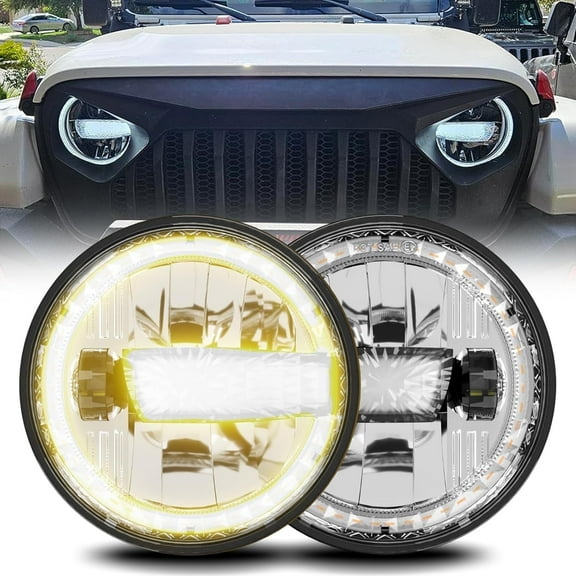 1000% Bright H6054 5x7 7x6 Led Headlights for Jeep Cherokee XJ Wrangler YJ [ DOT][Anti-glare][DRL Turn Signal][Hi/Low Sealed Beam] Ford Chevy GMC Toyota Nissan Dodge etc
