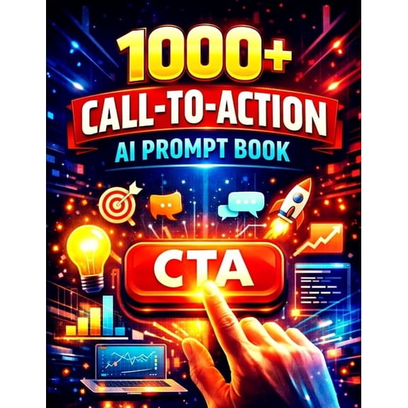 1000+ Call to Action AI Prompt Book: Generate Clicks, Leads & Sales with High-Converting AI Prompts, (Paperback)