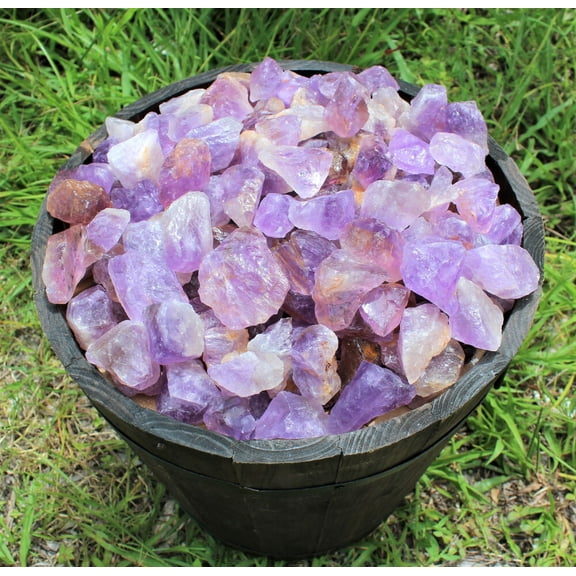 1000 Carat Bulk Lot Rough Natural Amethyst (Brazil) Premium Grade Rock Tumbling