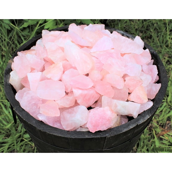 1000 Carat Lot Natural Rough Rose Quartz Crystals (Raw Love Stone, 200 Grams)