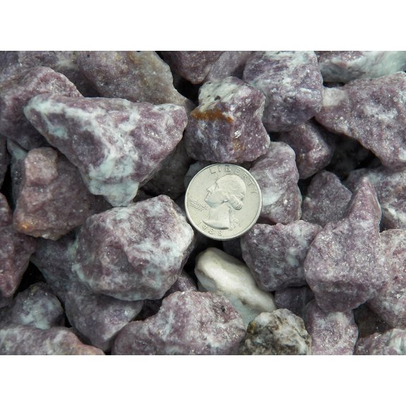 1000 Carat Lots of Lepidolite Rough - Plus a FREE Faceted Gemstone