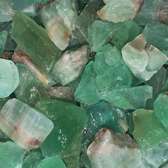 1000 Carat Lots of SMALL Green Calcite Rough + A FREE Faceted Gemstone