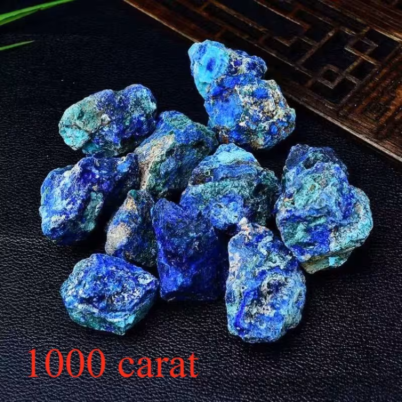 1000-Carat Raw Blue Chalcopyrite And Malachite Ore Specimen, Vibrant Blue And Copper Mineral Specimen, Spiritual Home Decor, Collector'S Item, Spiritual Tool, Unique Mineral Design