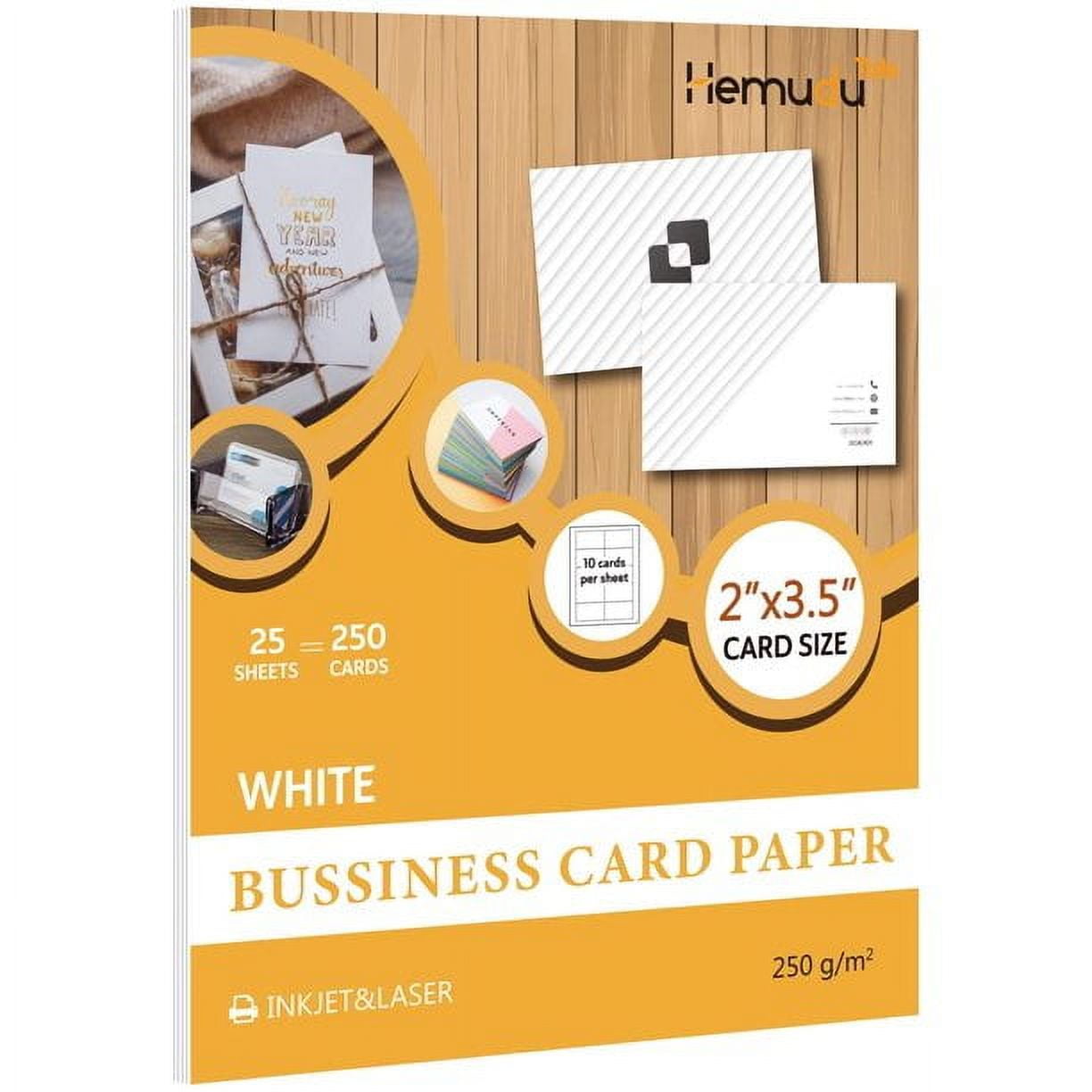 Item 1175: 12-up 2 x 3 Business Card Paper 8 1/2 x 11 Sheet (250  Sheets)