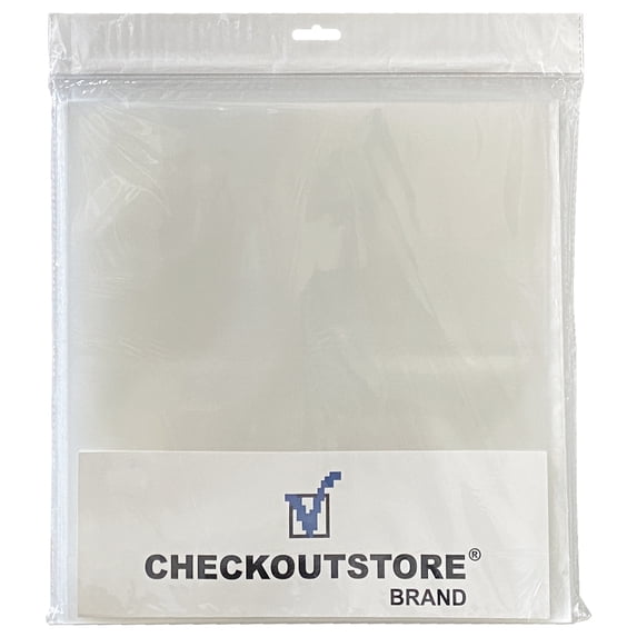 1000 CheckOutStore Clear Plastic CPP for 12" LP Vinyl Record Album Covers (Outer Sleeves)