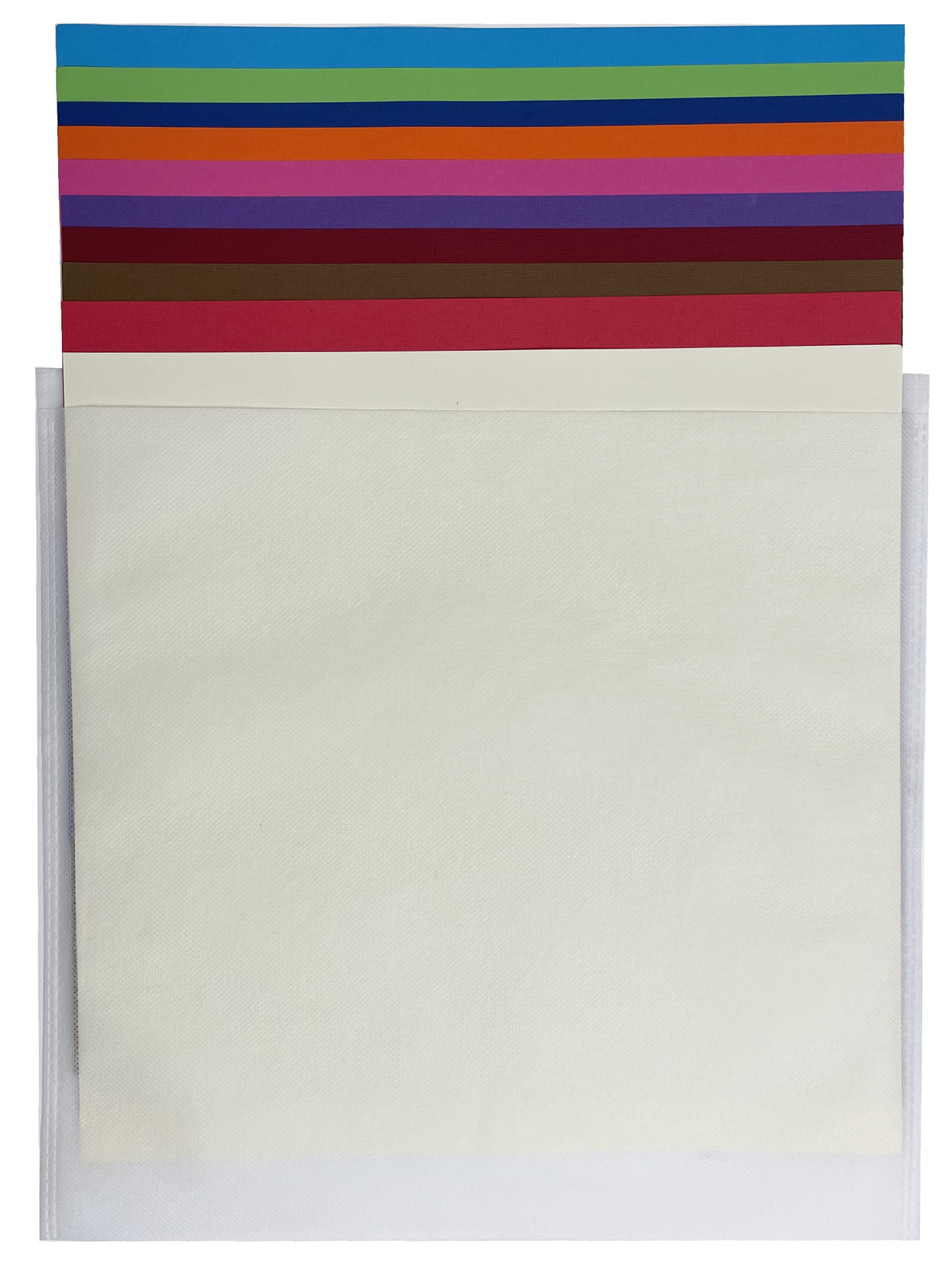 1000 CheckOutStore White Non Woven Storage Sleeves for 12x12 Cardstock Paper