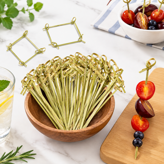 1000 Cocktail Picks Knotted Skewers 4.7 Inch