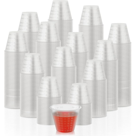 1000 Count 1 oz Disposable Medicine Cups Plastic Med For Mixed Pills Medication Measuring Resin Mixing