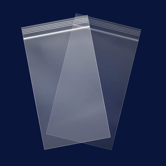 1000 Count - 4" x 6", 2 Mil Clear Reclosable Zip Poly Bags