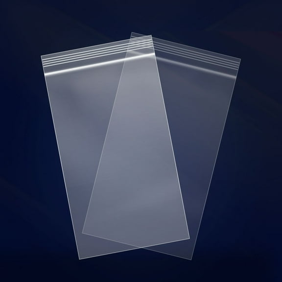 1000 Count - 5" x 7", 2 Mil Clear Plastic Reclosable Zip Poly Bags with Resealable Lock Seal Zipper for A2 A4 A6 Cards & Envelopes, Bakery, Cookies, Candies.