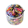 thumbnail image 1 of 1000 Count Baby Hair Ties Set Colorful Thin Small Elastics Bands For Girls Kids Toddlers Gentle Secure Hold Everyday Use, 1 of 4