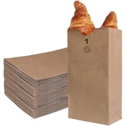 EcoQuality 1000 Mini Brown Kraft Paper Bag 1 lb Small - Paper Lunch Bags, Small Snacks, Gift Bags, Grocery, Merchandise, Party Bags 3 1/2 x 2 3/8 x 6 7/8 in. 1 Pound Capacity